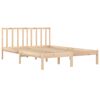 vidaXL Bed Frame without Mattress Solid Wood Pine 120x190 cm Small Double