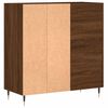 vidaXL Record Cabinet Brown Oak 84.5x38x89 cm Engineered Wood