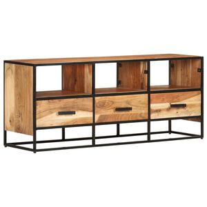 vidaXL TV Cabinet 110x30x45 cm Solid Acacia Wood