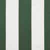 vidaXL Retractable Awning Manual Green and White 300 x 250 cm