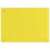 vidaXL Kitchen Backsplash 2 pcs Yellow 70 x 50 cm Tempered Glass