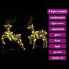 vidaXL LED Reindeers with 40 LEDs 2 pcs Warm White PET