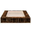 vidaXL Bed Frame without Mattress Smoked Oak 140x190 cm
