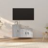 vidaXL 2 Piece TV Cabinet Set Grey Sonoma Engineered Wood