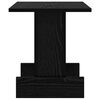 vidaXL End Table Black Oak 35.5 x 35 x 40 cm Engineered Wood