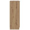 vidaXL Shoe Cabinet Artisian Oak 59x35x100.5 cm Engineered Wood
