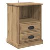 vidaXL Bedside Cabinet with Drawer 2 pcs Artisan Oak 36 x 43 x 60 cm