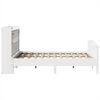 vidaXL Bookcase Bed without Mattress White 150x200 cm King Size Solid Wood Pine