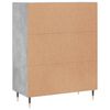 vidaXL Sideboard Concrete Grey 69.5x34x90 cm Engineered Wood