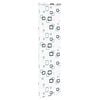 vidaXL Shower Roller Blind 70x240 cm Fabric Width 66 cm