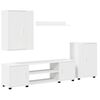 vidaXL TV Cabinet Set Wall-mounted 4 pcs White Engineered wood
