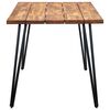vidaXL Garden Table with Hairpin Legs 160x80x75 cm Solid Acacia Wood