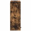 vidaXL Bathroom Cabinet Wall-mounted Smoked Oak 39 x 23.5 x 65 cm