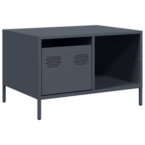 vidaXL Coffee Table Anthracite 68.5x50x43.5 cm Cold-rolled Steel