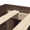 vidaXL Bed Frame with Headboard without Mattress Brown Oak 140x200 cm