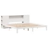 vidaXL Bookcase Bed without Mattress White 180x200 cm Super King Solid Wood Pine