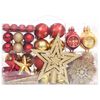 vidaXL 108 Piece Christmas Bauble Set Gold and Red