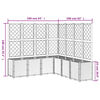 vidaXL Garden Planter with Trellis Blue Grey 160x160x140 cm PP