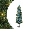 vidaXL Artificial Christmas Tree with 150 LEDs with Stand Green 120 cm