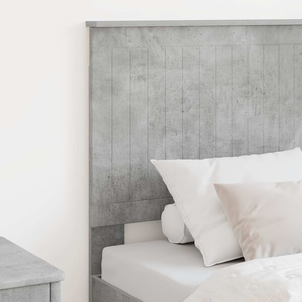 vidaXL Headboard with Headboard Concrete Grey 80 cm Engineered wood