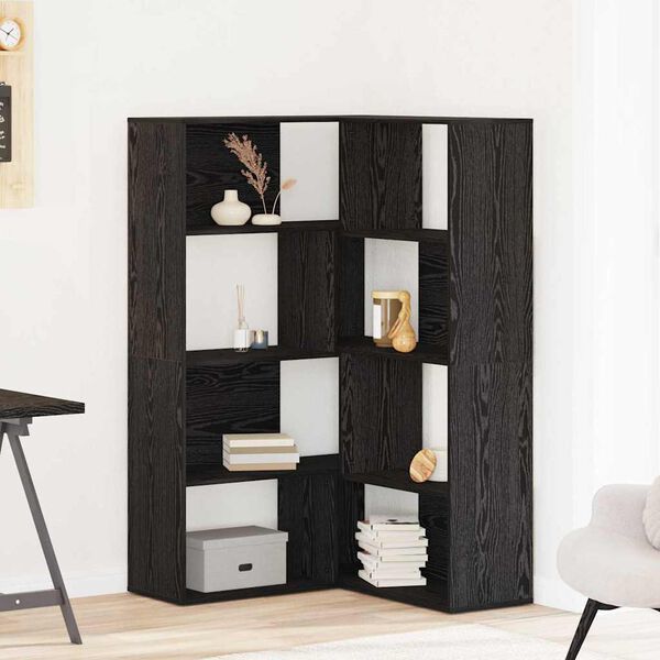 vidaXL Wardrobe 2 pcs Black Oak 85 x 85 x 140 cm Engineered Wood
