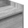 vidaXL Bedside Cabinet with 2 Drawers Grey Sonoma 38x34x80 cm