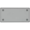 vidaXL Wall-mounted Magnetic Board Black 60x30 cm Tempered Glass