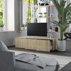 vidaXL TV Cabinet Sonoma Oak 120x34x30 cm Engineered Wood