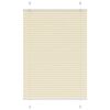 vidaXL Pleated Blind Cream 90x150 cm Fabric Width 89.4 cm Polyester
