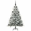 vidaXL Artificial Pre-lit Christmas Tree with Ball Set Green 150 cm