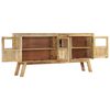 vidaXL Sideboard Brown and Black 160x30x76 cm Solid Wood Mango
