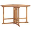 vidaXL Folding Garden Dining Table 120x120x75 cm Solid Teak Wood