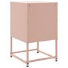 vidaXL Bedside Cabinets 2 pcs Pink 36x39x60.5 cm Steel