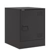 vidaXL Bedside Cabinet Black 34.5x39x44 cm Steel