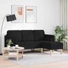 vidaXL Sofa Set Black 173 x 131 x 67 cm Fabric
