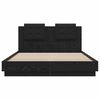 vidaXL Bed Frame with Headboard with Storage Artisan Oak 140 x 200 cm
