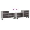 vidaXL Shoe Cabinet Grey Sonoma 102x36x60 cm Engineered Wood