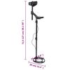 vidaXL Auto Tune Metal Detector 18 cm Search Depth with Pinpoint