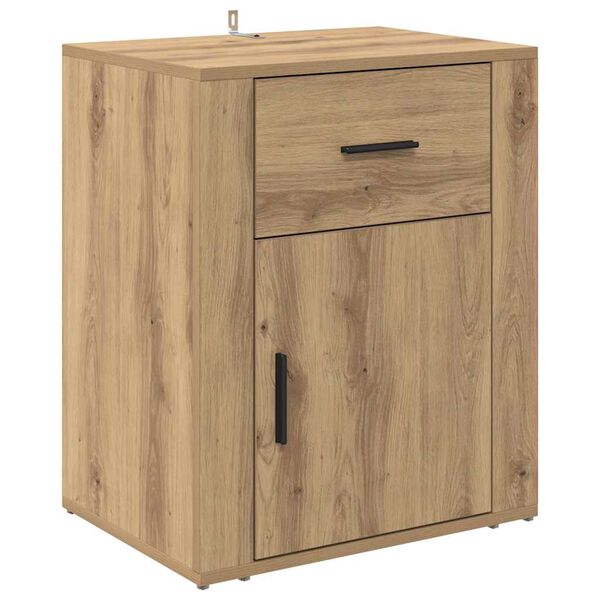 vidaXL Bedside Cabinet Artisan Oak 35 x 50 x 60 cm Engineered Wood