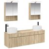 vidaXL Bathroom Cabinet Set 5 pcs Sonoma Oak Engineered Wood