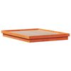 vidaXL LED Bed Frame without Mattress Wax Brown 150x200 cm King Size Solid Wood