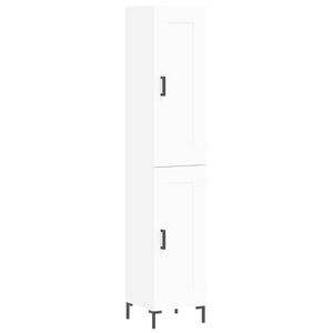 vidaXL Highboard White 34.5x34x180 cm Engineered Wood