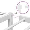vidaXL Metal Bed Frame without Mattress White 193x203cm