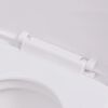 vidaXL Wall Hung Toilet Ceramic White