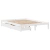 vidaXL Bed Frame without Mattress White 140x200 cm Solid Wood Pine