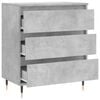 vidaXL Sideboard Concrete Grey 60x35x70 cm Engineered Wood