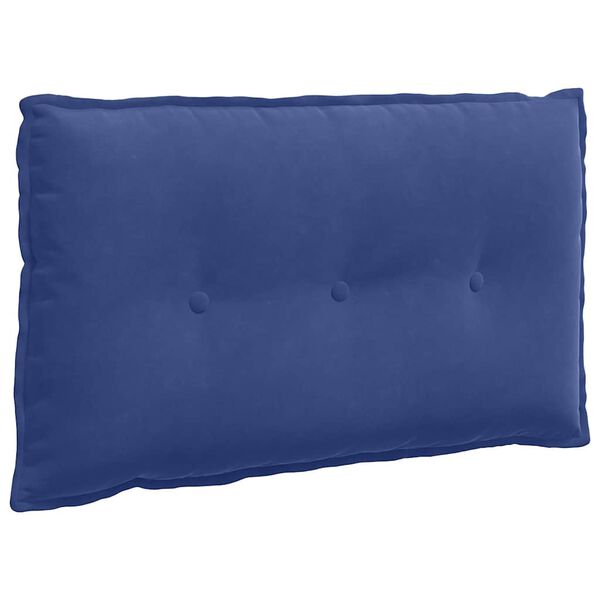 vidaXL Back Pillow Police Blue 80 x 50 cm Corduroy Fabric