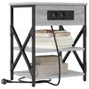 vidaXL Bedside Cabinet with Shelf 2 pcs Grey Sonoma 41 x 31 x 51 cm