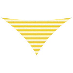 vidaXL Sun Shade Sail Yellow and White 7 x 5 x 5 m