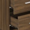 vidaXL Wall-mounted Bedside Cabinets 2 pcs Brown Oak